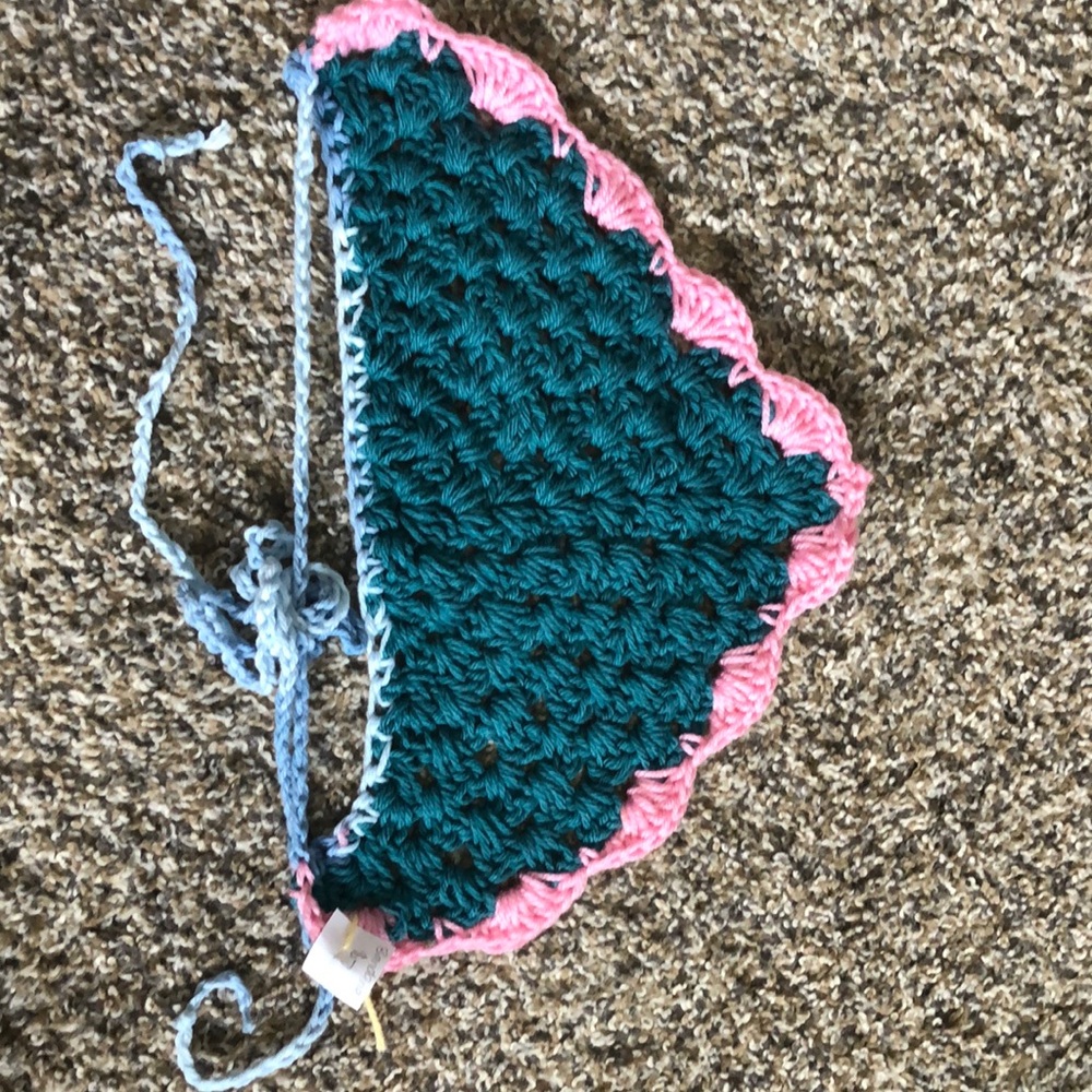 Teal and Pink Dog Bandannas